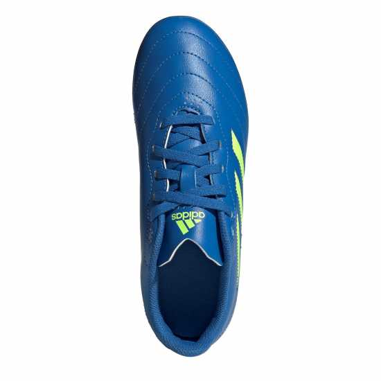 Adidas Детски Футболни Бутонки Goletto Firm Ground Football Boots Juniors Blue/Lemon Детски футболни бутонки