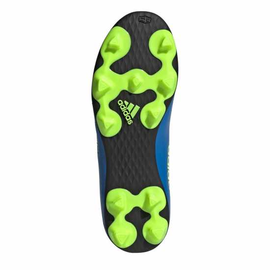Adidas Детски Футболни Бутонки Goletto Firm Ground Football Boots Juniors Blue/Lemon Детски футболни бутонки