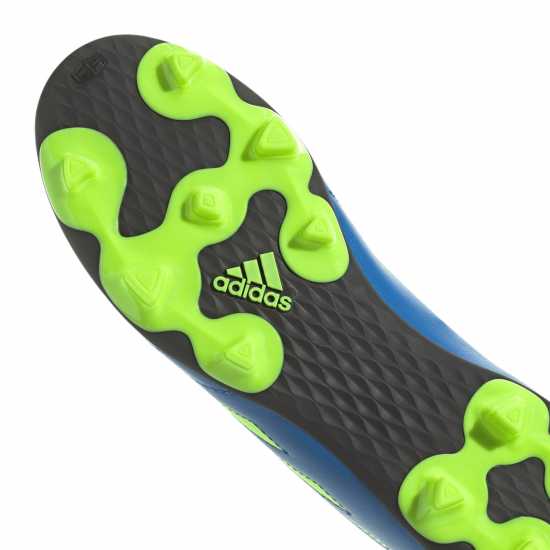 Adidas Детски Футболни Бутонки Goletto Firm Ground Football Boots Juniors Blue/Lemon Детски футболни бутонки