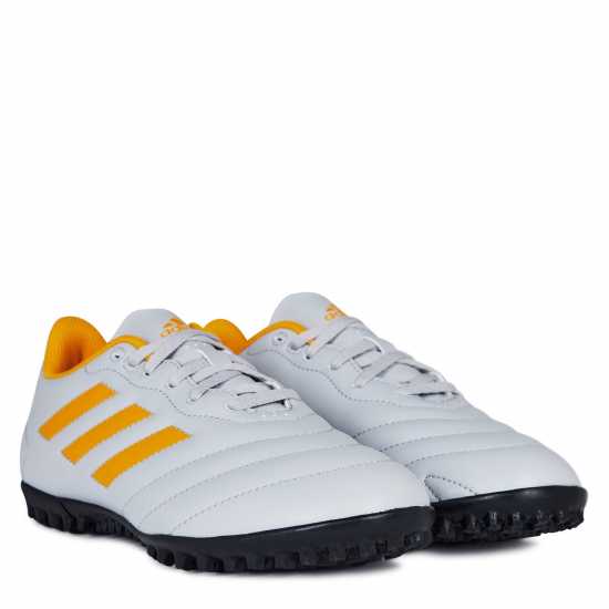 Adidas Детски Футболни Бутонки Goletto Firm Ground Football Boots Juniors Grey/Orange Футболни стоножки