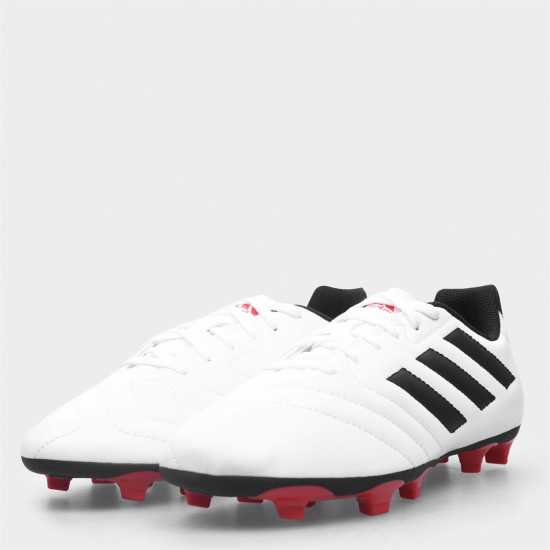 Детски футболни бутонки Adidas Goletto Viii Juniors Firm Ground Football Boots White/Solar Red Adidas Goletto Viii Juniors Firm Ground Football Boots White/Solar Red Детски футболни бутонки
