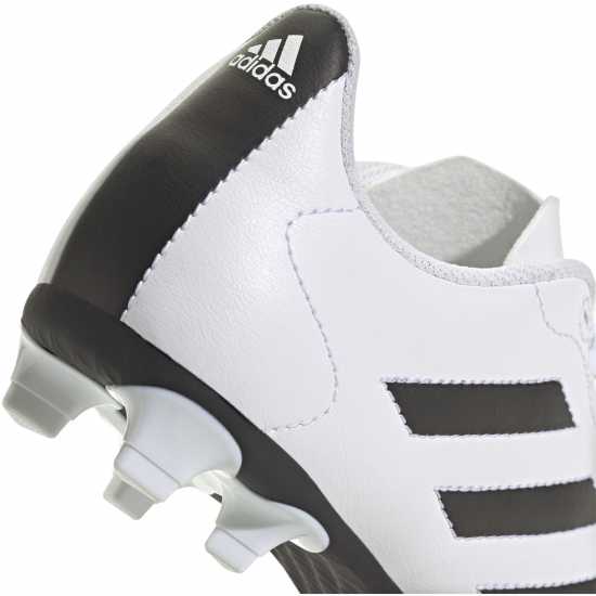 Adidas Детски Футболни Бутонки Goletto Firm Ground Football Boots Juniors White/Solar Red Футболни стоножки
