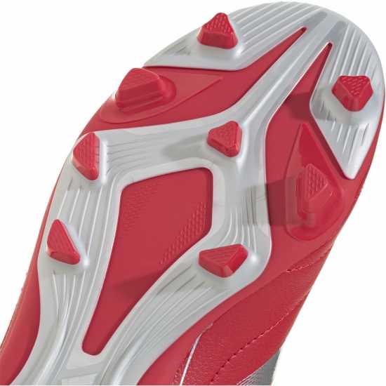 Adidas Goletto Viii Juniors Firm Ground Football Boots Red/Silver 