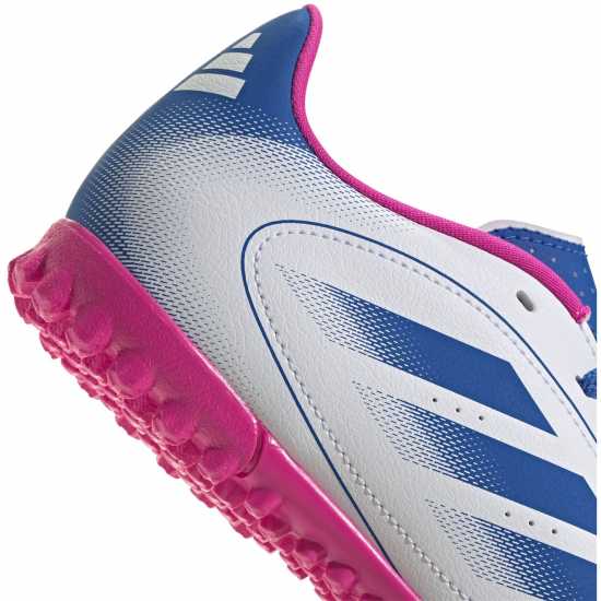 Детски футболни бутонки Adidas Goletto Juniors Astro Turf Football Boots Бяло/Синьо/Розово Adidas Goletto Juniors Astro Turf Football Boots Бяло/Синьо/Розово Детски футболни бутонки