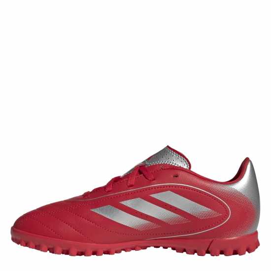 Adidas Goletto Juniors Astro Turf Football Boots Red/Silver 