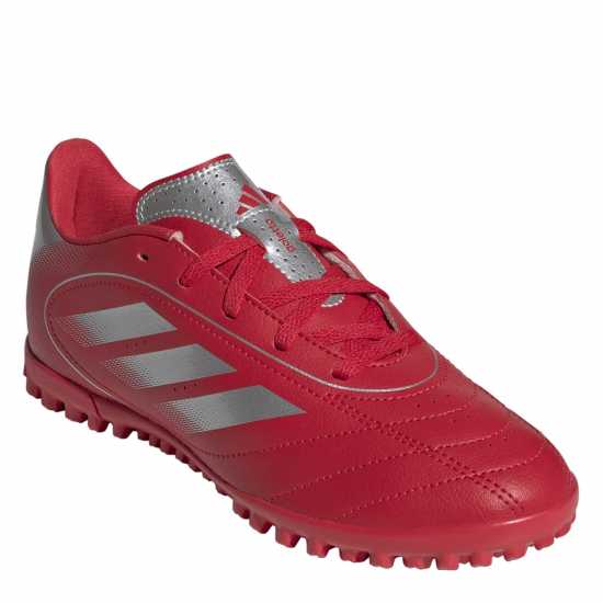 Adidas Goletto Juniors Astro Turf Football Boots Red/Silver 