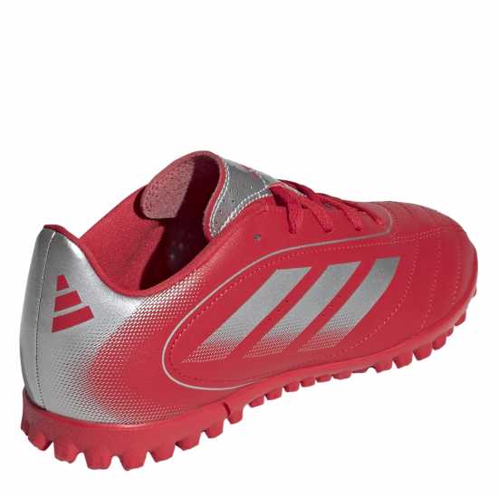 Adidas Goletto Juniors Astro Turf Football Boots Red/Silver 
