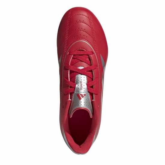 Adidas Goletto Juniors Astro Turf Football Boots Red/Silver 