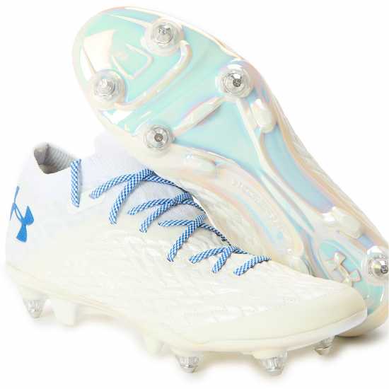 Under Armour Kids' Tm Cl Mag Prohyb Astro Turf Football Boots White 