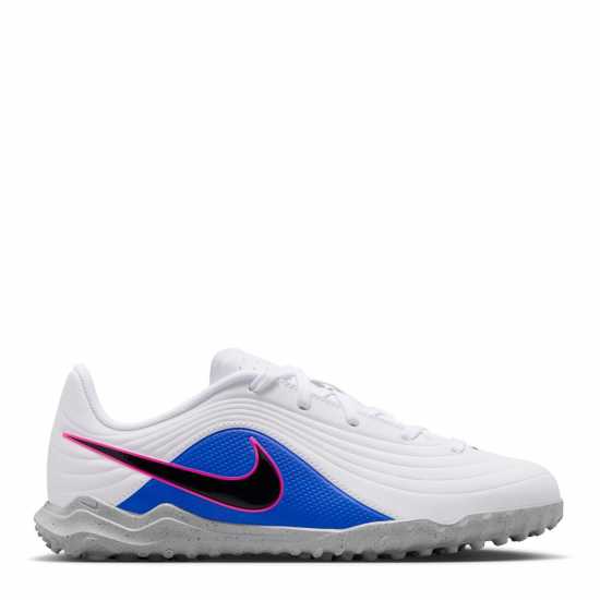Nike Tiempo Club Junior Astro Turf Football Boots Blue/Wht/Pink 
