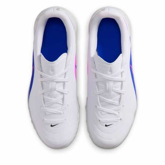 Nike Tiempo Club Junior Astro Turf Football Boots Blue/Wht/Pink 