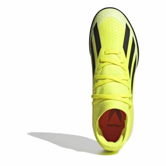 Adidas Детски Маратонки Изкуствен Терен X .3 Junior Astro Turf Trainers Yellow/Blk/Wht Футболни стоножки