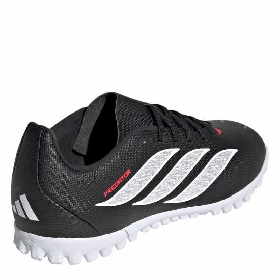 Adidas Kids' Predator Club Astro Turf Football Boots Black/Red 