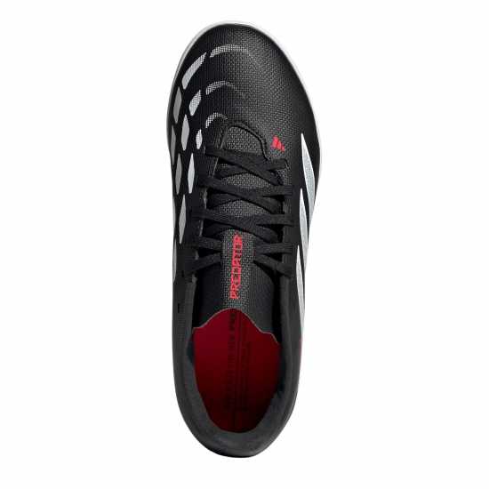 Adidas Kids' Predator Club Astro Turf Football Boots Black/Red 