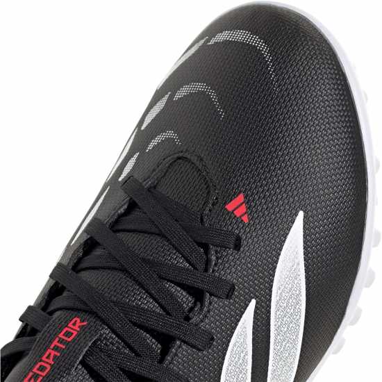 Adidas Kids' Predator Club Astro Turf Football Boots Black/Red 