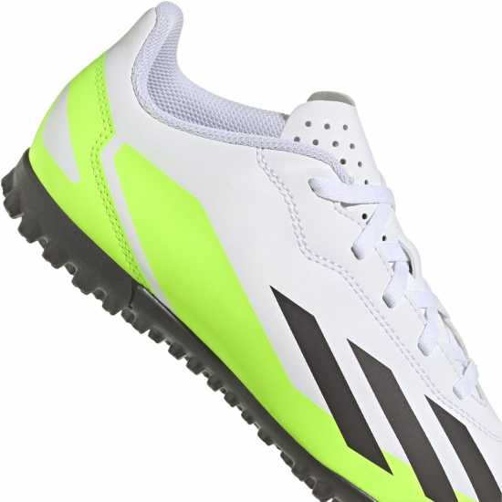 Adidas X Crazyfast Club Junior Astro Turf Football Boots Wht/Blk/Lemon Футболни стоножки