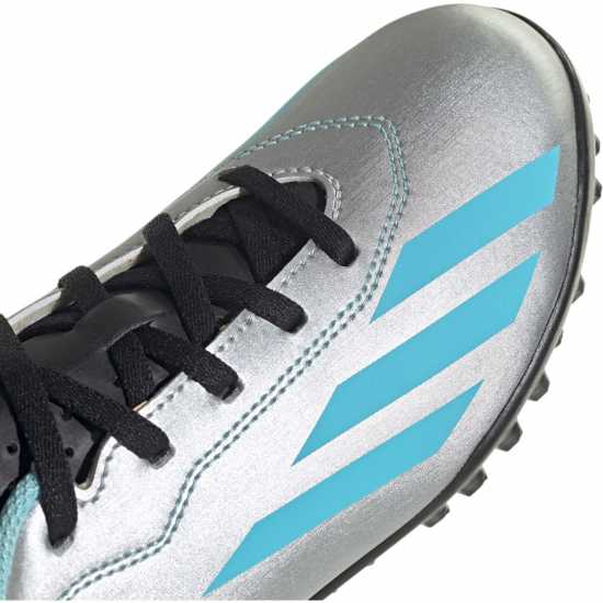 Adidas X Crazyfast Club Junior Astro Turf Football Boots Silver/Blue/Blk Футболни стоножки