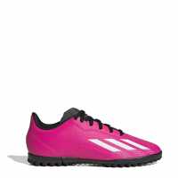 Adidas Детски Маратонки Изкуствен Терен X .4 Junior Astro Turf Trainers Pink/Black Футболни стоножки