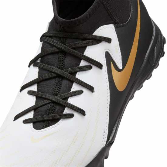 Nike Phantom Luna Ii Junior Astro Turf Football Boots White/Blk/Gold Футболни стоножки