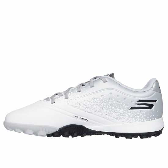 Skechers Razor Junior Astro Turf Football Boots Бяло/сребро Детски футболни бутонки