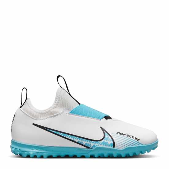 Nike Zoom Mercurial Vapor 15 Academy Tf Junior Astro Turf Football Boots White/Blue/Pink Футболни стоножки