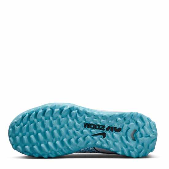 Nike Zoom Mercurial Vapor 15 Academy Tf Junior Astro Turf Football Boots White/Blue/Pink Футболни стоножки
