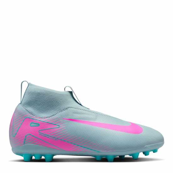 Детски футболни бутонки Nike Zoom Mercurial Superfly Academy Juniors Artificial Ground Football Boots Сиво/Розово Nike Zoom Mercurial Superfly Academy Juniors Artificial Ground Football Boots Сиво/Розово Детски футболни бутонки