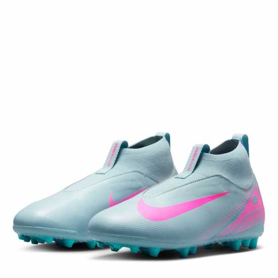Детски футболни бутонки Nike Zoom Mercurial Superfly Academy Juniors Artificial Ground Football Boots Сиво/Розово Nike Zoom Mercurial Superfly Academy Juniors Artificial Ground Football Boots Сиво/Розово Детски футболни бутонки