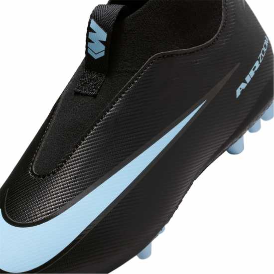 Nike Zoom Mercurial Superfly Academy Juniors Artificial Ground Football Boots Black/Blue Детски футболни бутонки