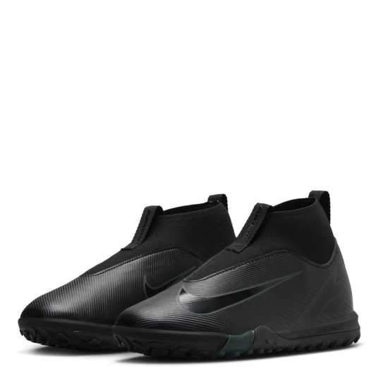 Nike Zoom Mercurial Superfly 10 Academy Junior Astro Turf Football Boots Черно/Зелено 