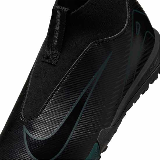 Nike Zoom Mercurial Superfly 10 Academy Junior Astro Turf Football Boots Черно/Зелено 