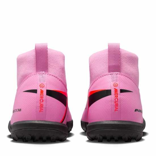 Nike Zoom Mercurial Superfly 10 Academy Junior Astro Turf Football Boots Розово/Черно 