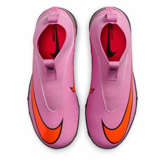 Nike Zoom Mercurial Superfly 10 Academy Junior Astro Turf Football Boots Розово/Черно 