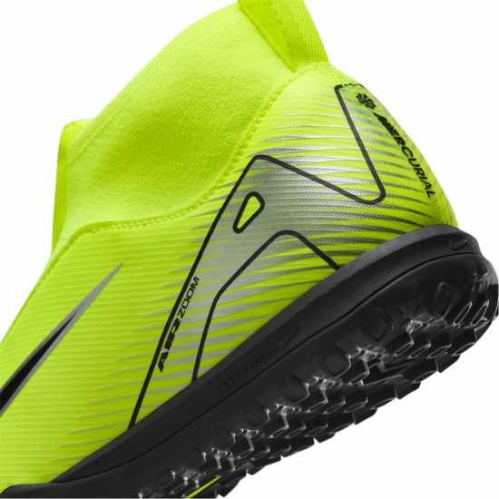 Детски футболни бутонки Nike Zoom Mercurial Superfly 10 Academy Junior Astro Turf Football Boots Волт/Черен Nike Zoom Mercurial Superfly 10 Academy Junior Astro Turf Football Boots Волт/Черен Детски футболни бутонки