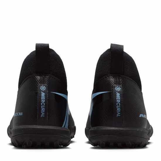 Nike Zoom Mercurial Superfly 10 Academy Junior Astro Turf Football Boots Черно/Синьо 