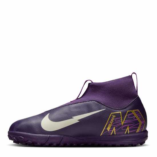 Nike Zoom Mercurial Superfly 10 Academy Junior Astro Turf Football Boots Лилаво/Кремаво 