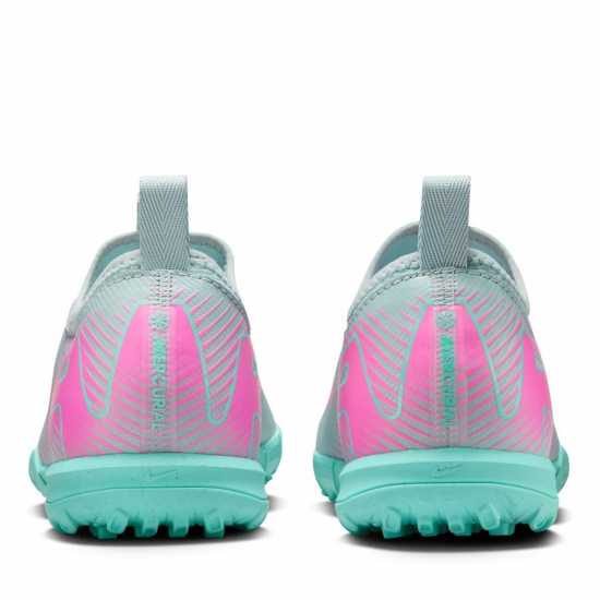 Nike Zoom Mercurial Vapor 16 Academy Juniors Astro Turf Football Boots Сиво/Розово Детски футболни бутонки