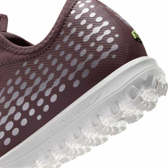 Nike Zoom Mercurial Vapor 16 Academy Juniors Astro Turf Football Boots Plum/Silver 