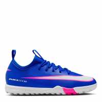 Nike Zoom Mercurial Vapor 16 Academy Juniors Astro Turf Football Boots Blue/Wht/Pink 