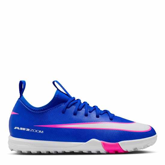Nike Zoom Mercurial Vapor 16 Academy Juniors Astro Turf Football Boots Blue/Wht/Pink 