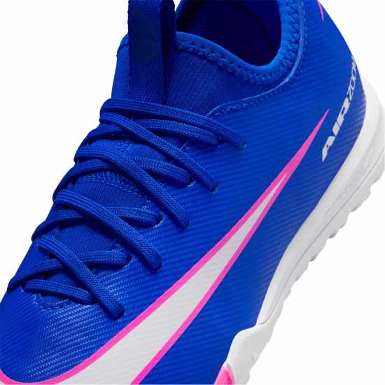 Nike Zoom Mercurial Vapor 16 Academy Juniors Astro Turf Football Boots Blue/Wht/Pink 