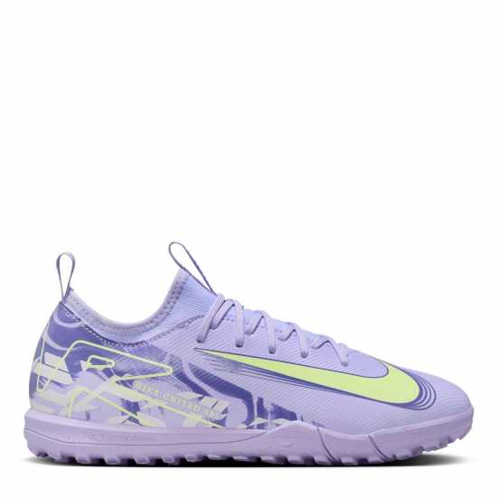 Nike Детски Футболни Бутонки Zoom Mercurial Vapor 16 Academy Astro Turf Football Boots Junior Purple/Volt Детски футболни бутонки