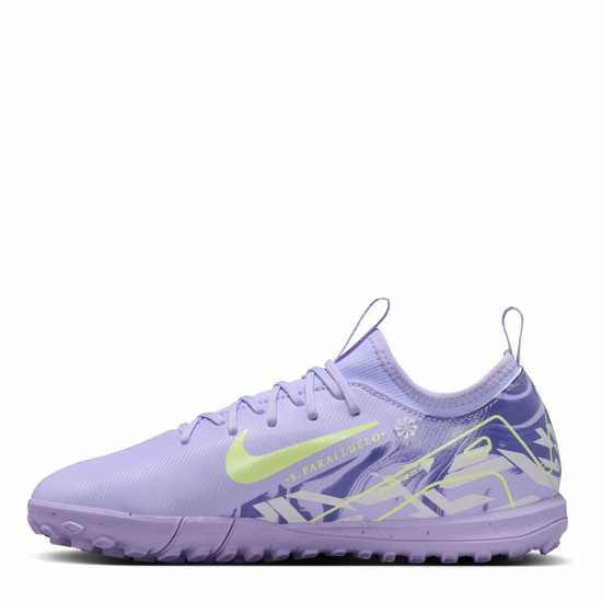 Nike Детски Футболни Бутонки Zoom Mercurial Vapor 16 Academy Astro Turf Football Boots Junior Purple/Volt Детски футболни бутонки