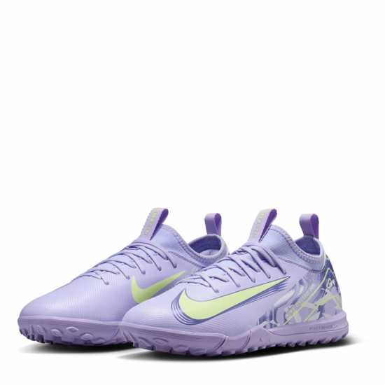 Nike Детски Футболни Бутонки Zoom Mercurial Vapor 16 Academy Astro Turf Football Boots Junior Purple/Volt Детски футболни бутонки