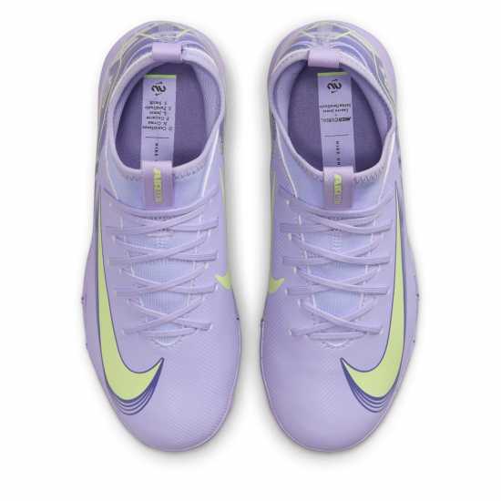Nike Детски Футболни Бутонки Zoom Mercurial Vapor 16 Academy Astro Turf Football Boots Junior Purple/Volt Детски футболни бутонки