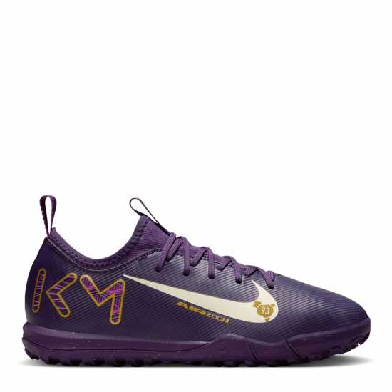 Nike Zoom Mercurial Vapor 16 Academy Juniors Astro Turf Football Boots Лилаво/Кремаво Детски футболни бутонки