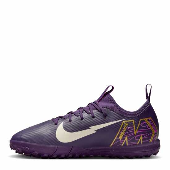 Nike Zoom Mercurial Vapor 16 Academy Juniors Astro Turf Football Boots Лилаво/Кремаво Детски футболни бутонки