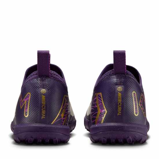 Nike Zoom Mercurial Vapor 16 Academy Juniors Astro Turf Football Boots Лилаво/Кремаво Детски футболни бутонки