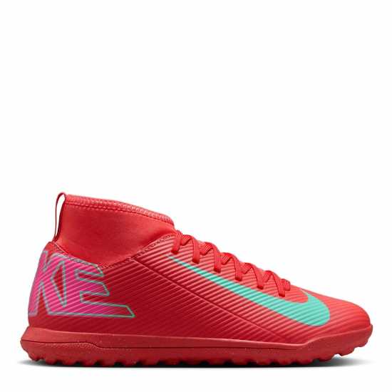 Детски футболни бутонки Nike Mercurial Superfly 10 Club Juniors Astro Turf Football Boots Червено/Зелено Nike Mercurial Superfly 10 Club Juniors Astro Turf Football Boots Червено/Зелено Детски футболни бутонки