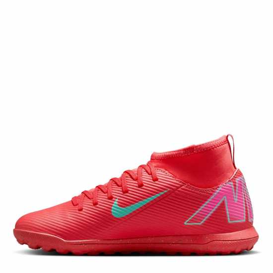 Детски футболни бутонки Nike Mercurial Superfly 10 Club Juniors Astro Turf Football Boots Червено/Зелено Nike Mercurial Superfly 10 Club Juniors Astro Turf Football Boots Червено/Зелено Детски футболни бутонки